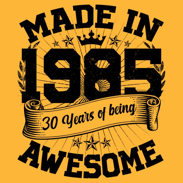 Vintage Crown Made In 1985 40 Years Of Being Awesome T-Shirt