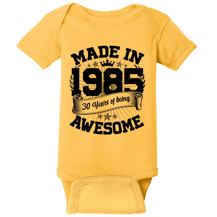 Vintage Crown Made In 1985 40 Years Of Being Awesome Baby Bodysuit