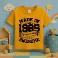 Vintage Crown Made In 1985 40 Years Of Being Awesome Toddler T-Shirt