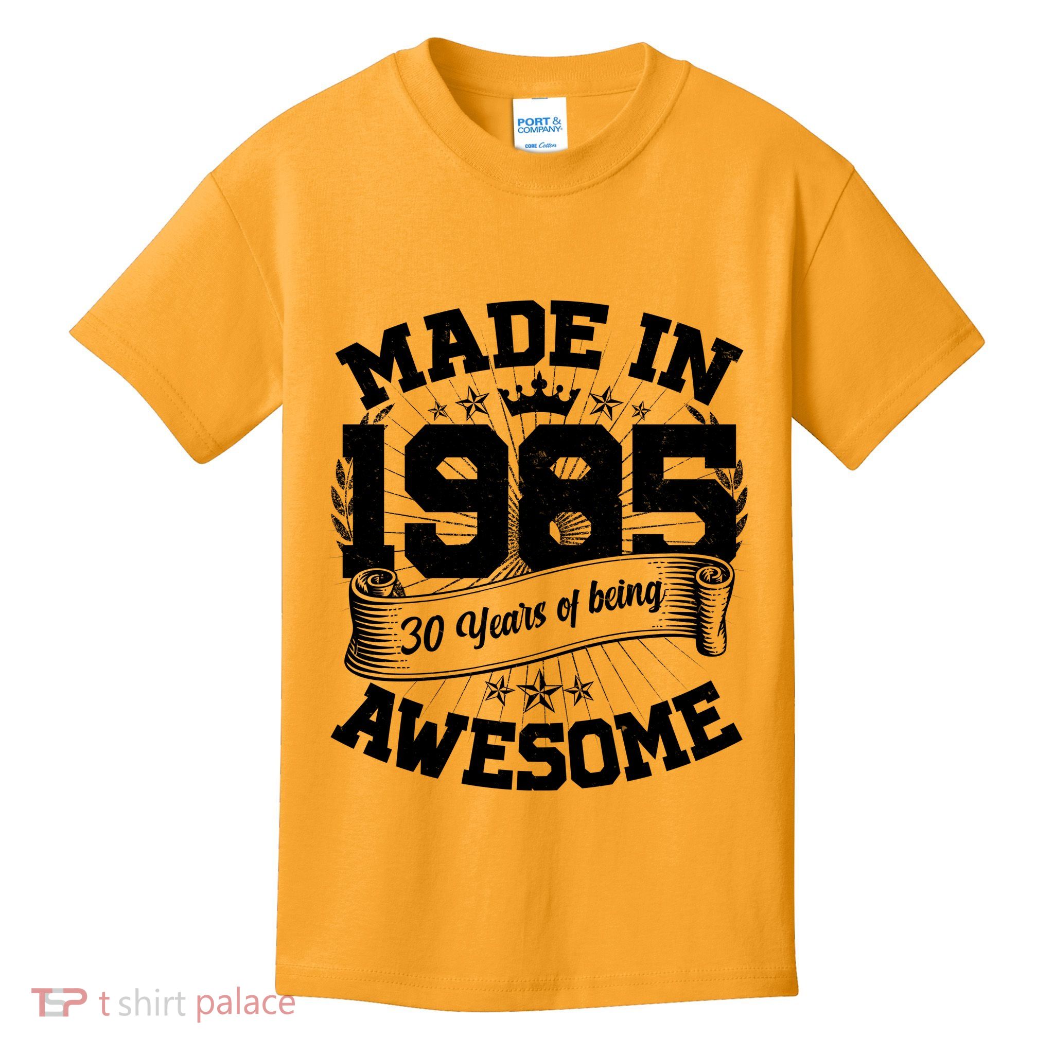 Vintage Crown Made In 1985 40 Years Of Being Awesome Kids T-Shirt