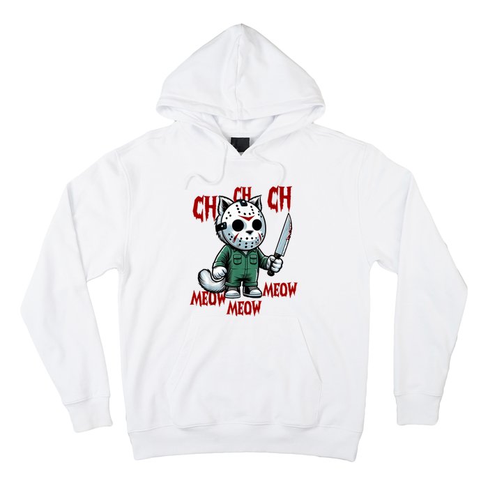 Vintage Cat Meow Halloween Cat Hoodie