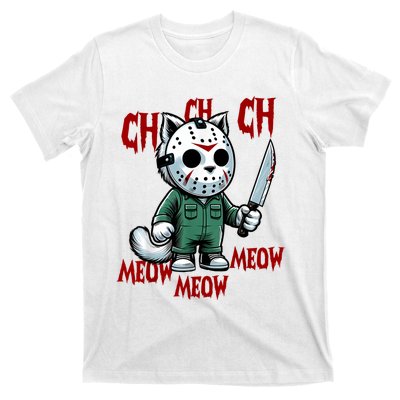 Vintage Cat Meow Halloween Cat T-Shirt