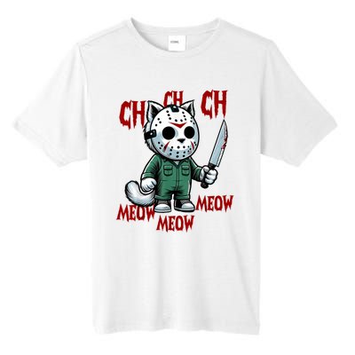 Vintage Cat Meow Halloween Cat Tall Fusion ChromaSoft Performance T-Shirt