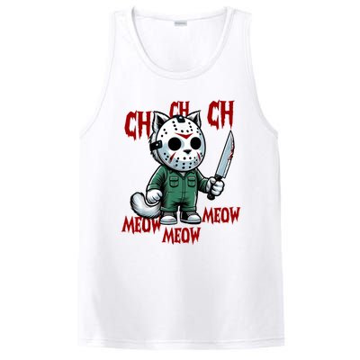 Vintage Cat Meow Halloween Cat PosiCharge Competitor Tank