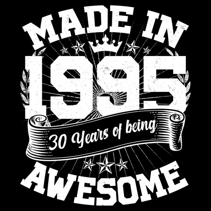 Vintage Crown Made In 1995 30 Years Of Being Awesome Backpack