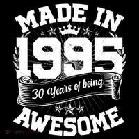 Vintage Crown Made In 1995 30 Years Of Being Awesome Button