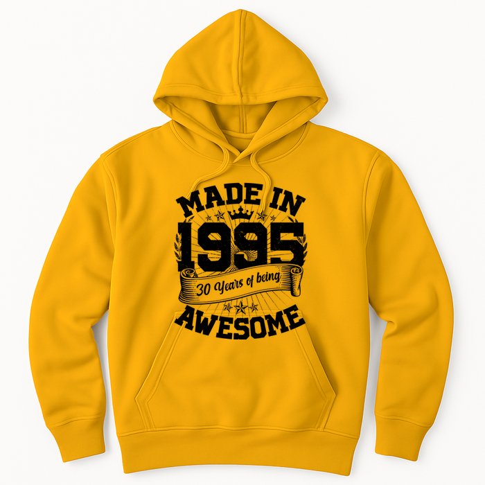 Vintage Crown Made In 1995 30 Years Of Being Awesome Hoodie