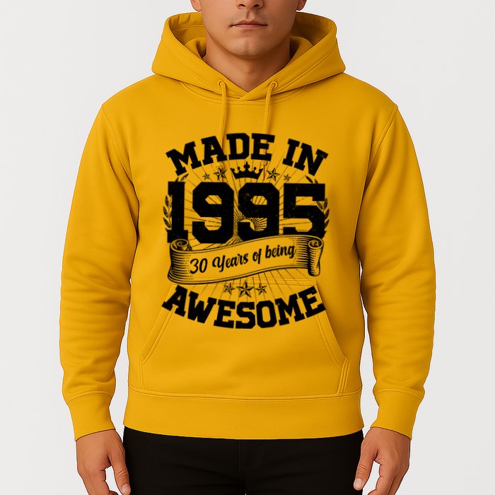Vintage Crown Made In 1995 30 Years Of Being Awesome Hoodie