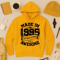Vintage Crown Made In 1995 30 Years Of Being Awesome Hoodie