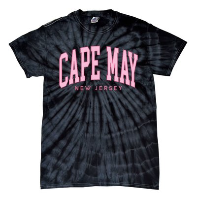 Vintage Cape May Nj Retro Throwback Beach Preppy Tie-Dye T-Shirt