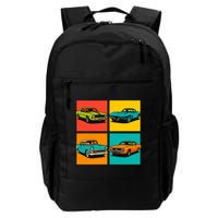 Vintage Classic Muscle Cars Pop Art Design Backpack
