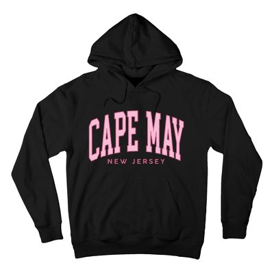 Vintage Cape May Nj Retro Throwback Beach Preppy Hoodie