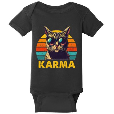Vintage Cat Music Gifts Baby Bodysuit