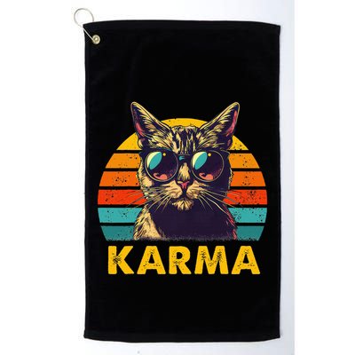 Vintage Cat Music Gifts Golf Towel