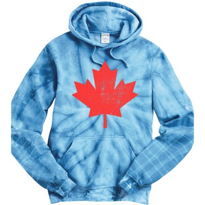 Vintage Canada Maple Leaf Canada Day Tie Dye Hoodie