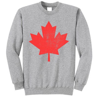 Vintage Canada Maple Leaf Canada Day Tall Sweatshirt