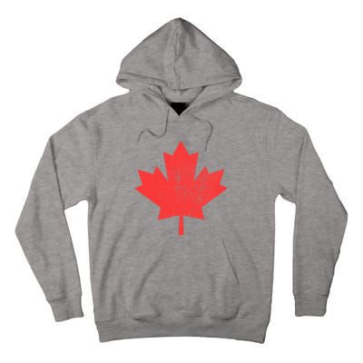 Vintage Canada Maple Leaf Canada Day Tall Hoodie