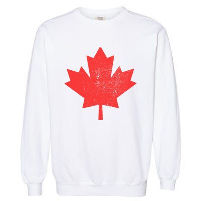 Vintage Canada Maple Leaf Canada Day Garment-Dyed Sweatshirt