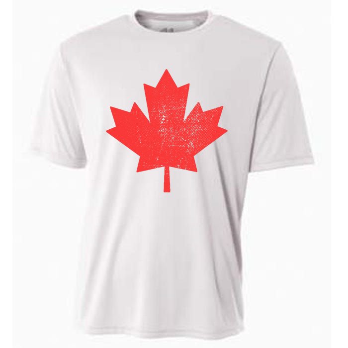 Vintage Canada Maple Leaf Canada Day Cooling Performance Crew T-Shirt