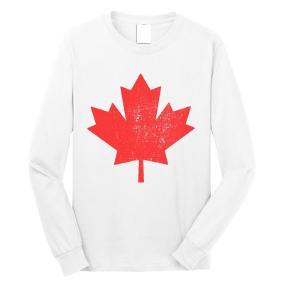 Vintage Canada Maple Leaf Canada Day Long Sleeve Shirt