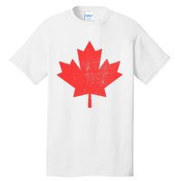 Vintage Canada Maple Leaf Canada Day Tall T-Shirt