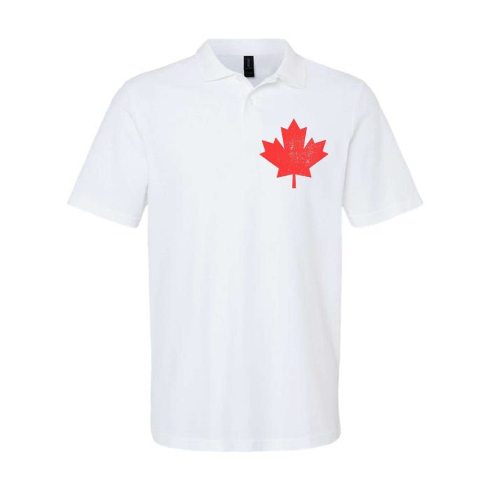 Vintage Canada Maple Leaf Canada Day Softstyle Adult Sport Polo