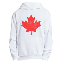 Vintage Canada Maple Leaf Canada Day Urban Pullover Hoodie