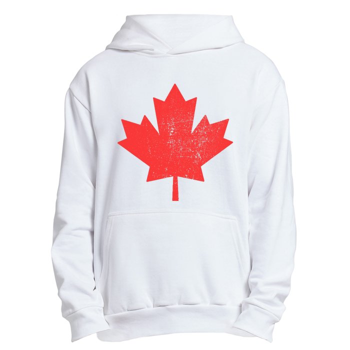 Vintage Canada Maple Leaf Canada Day Urban Pullover Hoodie