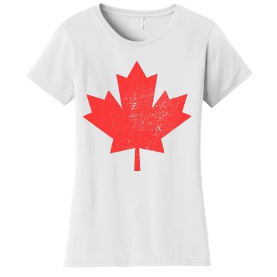 Vintage Canada Maple Leaf Canada Day Women's T-Shirt