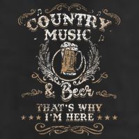 Vintage Country Music And Beer ThatS Why IM Here Legends Beanie