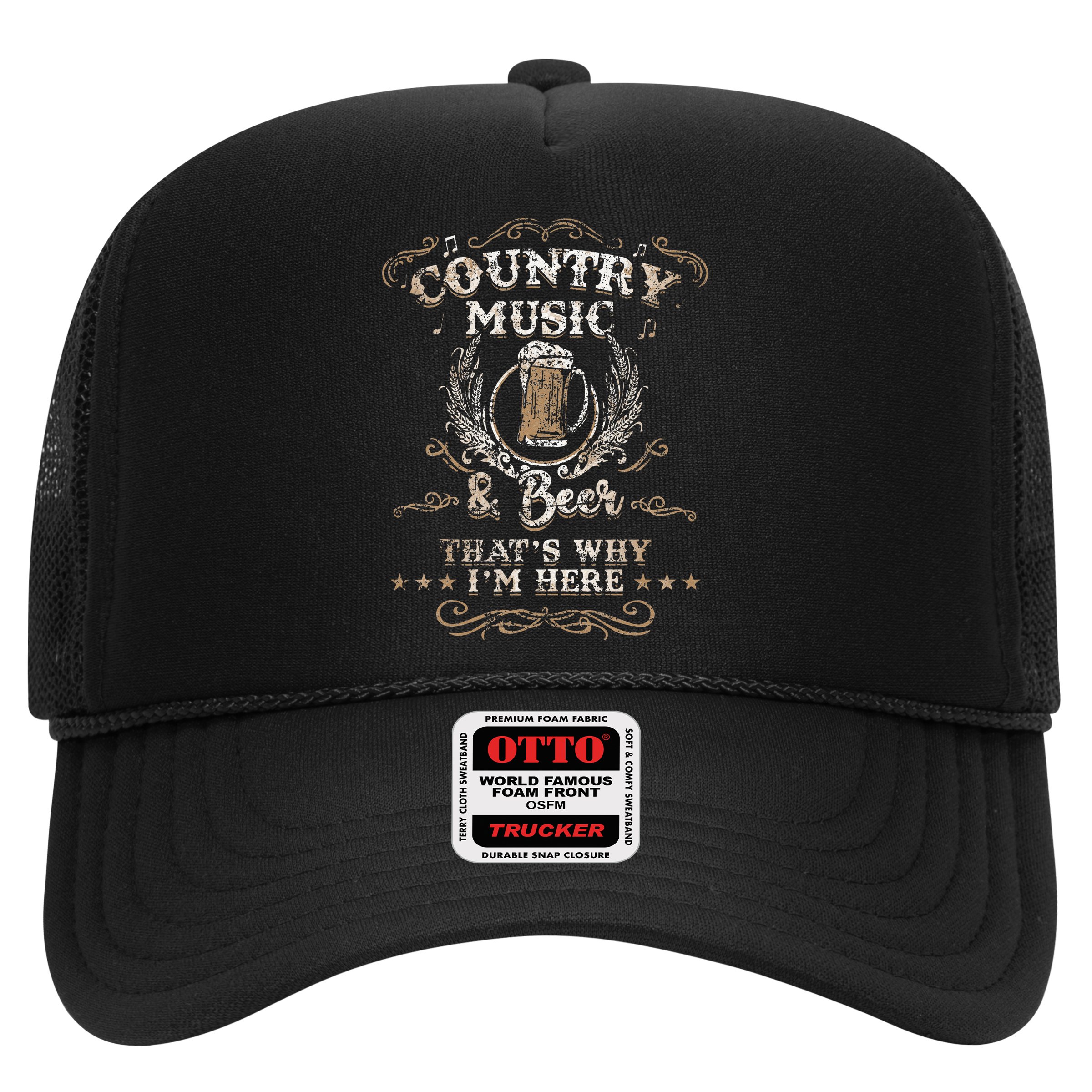 Vintage Country Music And Beer ThatS Why IM Here Legends Hat