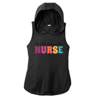 Vintage Cardiovascular Nurse Week Nurses Nursing Squad Cute Gift Ladies PosiCharge Tri-Blend Wicking Draft Hoodie Tank