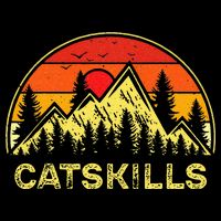 Vintage Catskills New York Mountains Nature Hiking Souvenir Sweatshirt