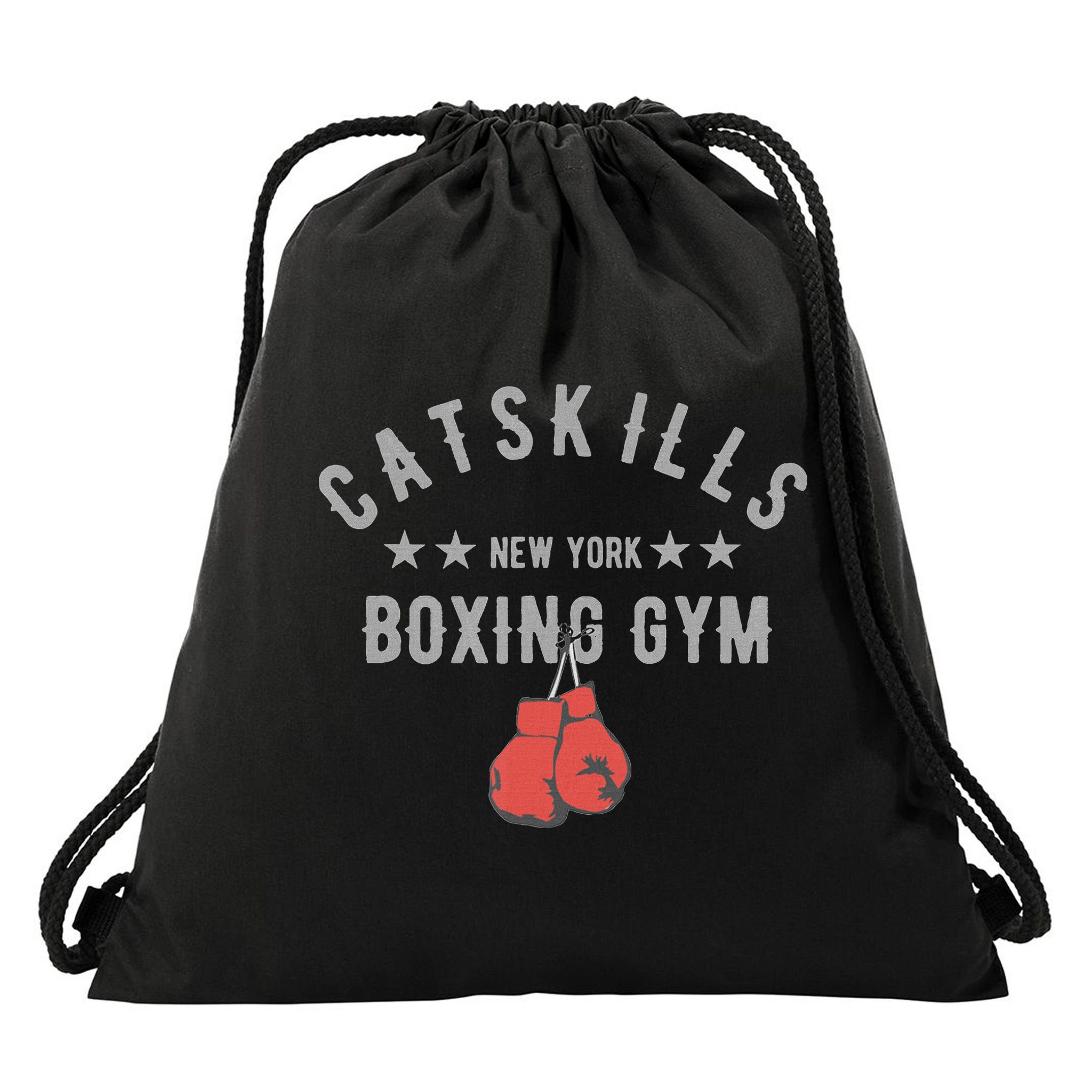 Vintage Catskills New York Boxing Gym Boxing Day Drawstring Bag