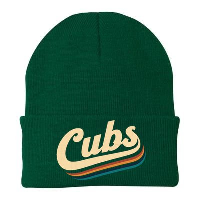 Vintage Cubs Name Throwback Retro Knit Cap Winter Beanie