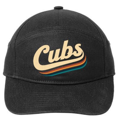 Vintage Cubs Name Throwback Retro 7-Panel Snapback Hat