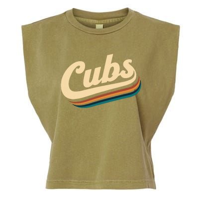 Vintage Cubs Name Throwback Retro Garment-Dyed Women's Muscle Tee