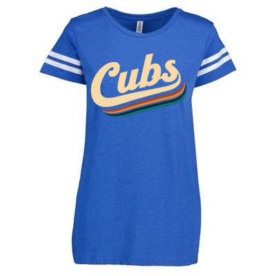 Vintage Cubs Name Throwback Retro Enza Ladies Jersey Football T-Shirt