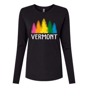 Vermont Colorful Nature Womens Cotton Relaxed Long Sleeve T-Shirt