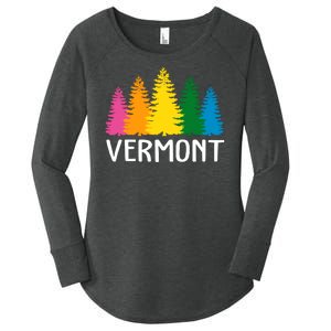 Vermont Colorful Nature Women's Perfect Tri Tunic Long Sleeve Shirt