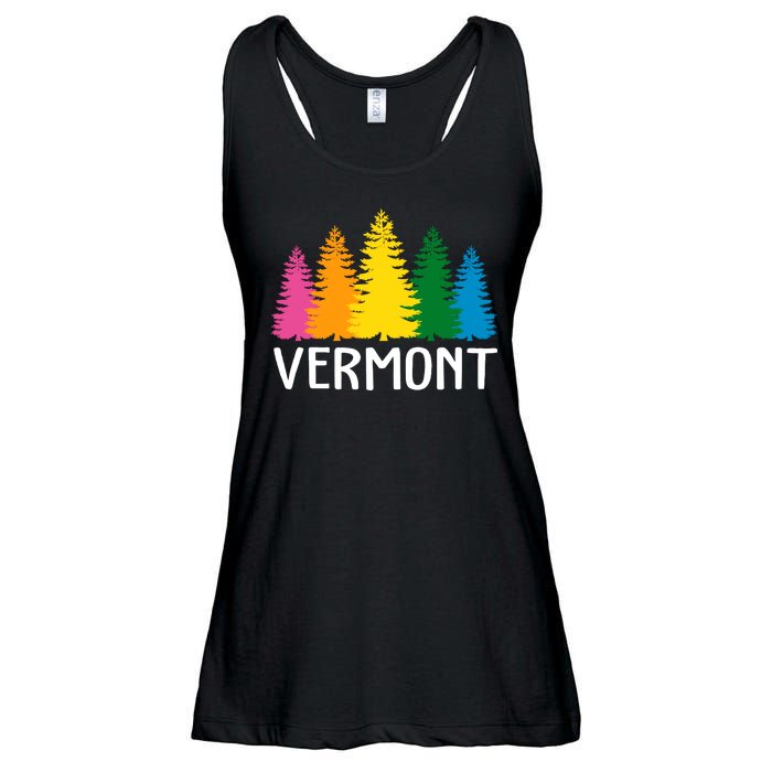 Vermont Colorful Nature Ladies Essential Flowy Tank