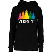 Vermont Colorful Nature Womens Funnel Neck Pullover Hood