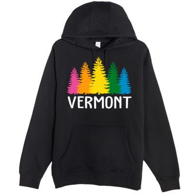 Vermont Colorful Nature Premium Pullover Hoodie