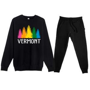 Vermont Colorful Nature Premium Crewneck Sweatsuit Set