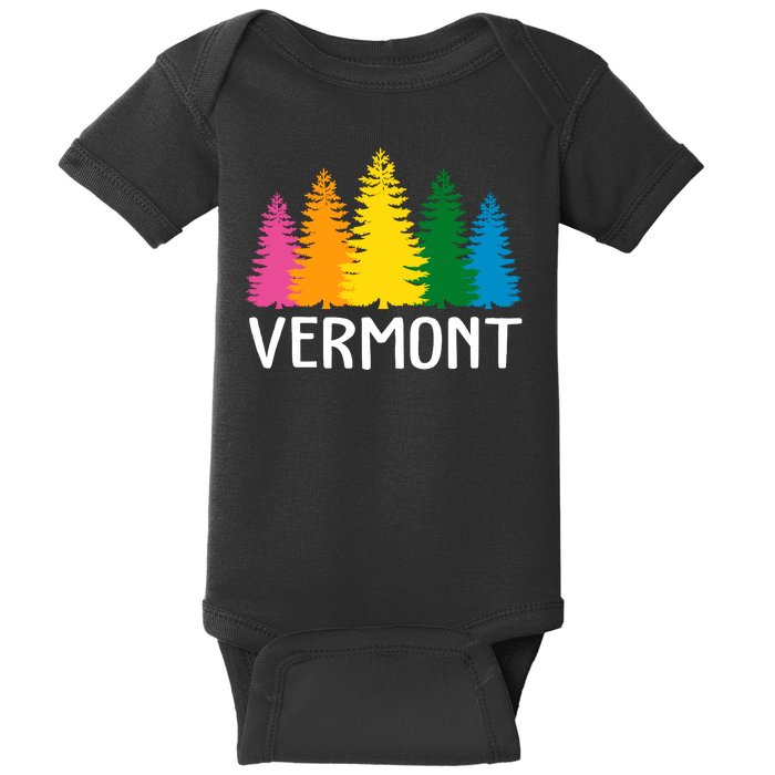 Vermont Colorful Nature Baby Bodysuit