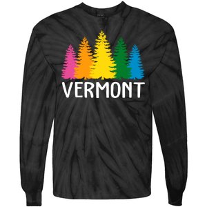 Vermont Colorful Nature Tie-Dye Long Sleeve Shirt