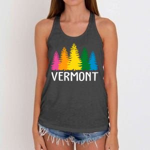 Vermont Colorful Nature Women's Knotted Racerback Tank