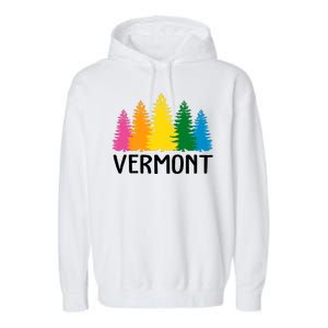 Vermont Colorful Nature Garment-Dyed Fleece Hoodie