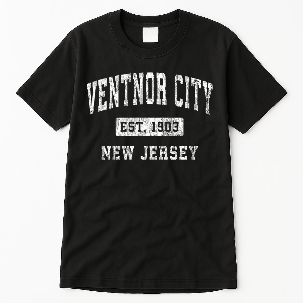 Ventnor City New Jersey Nj Vintage Established Sports Tall T-Shirt