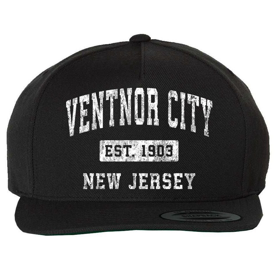 Ventnor City New Jersey Nj Vintage Established Sports Wool Snapback Cap